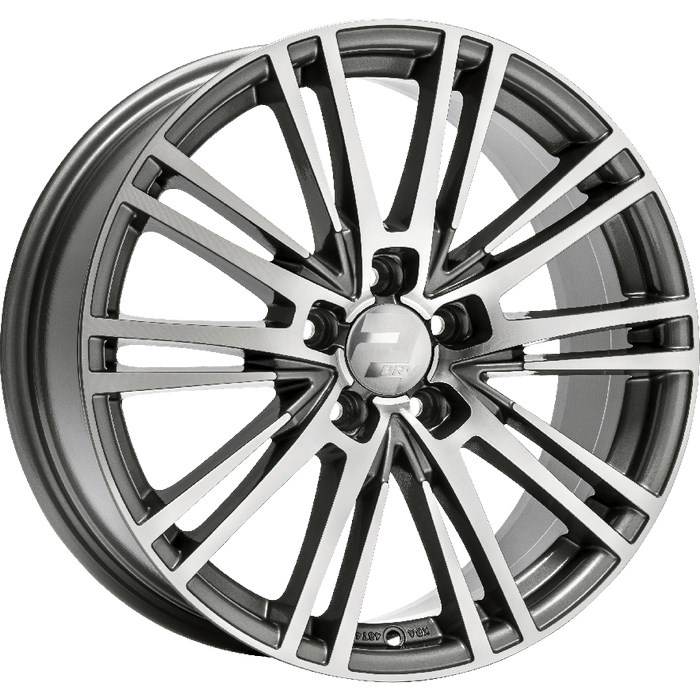 WHEELWORLD WH18 ANTRACIET GEPOLIJST 4052894102861